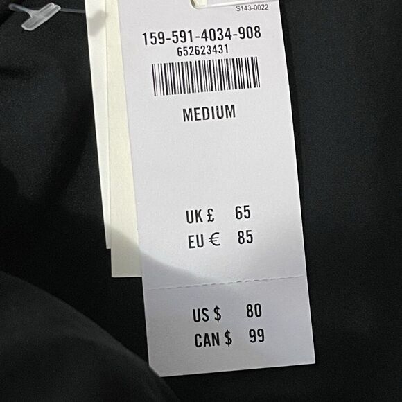 ABERCROMBIE & FITCH Tweed Mini Dress Medium Black Tan NEW Babydoll Retro Casual - Picture 5 of 8